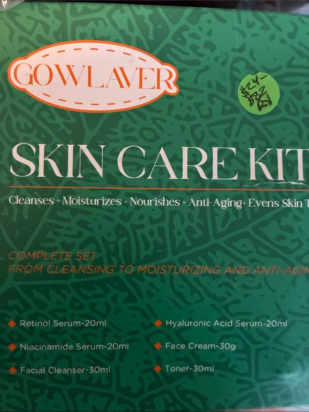Green Skin Care Kit - Complete Women’s Skincare Set